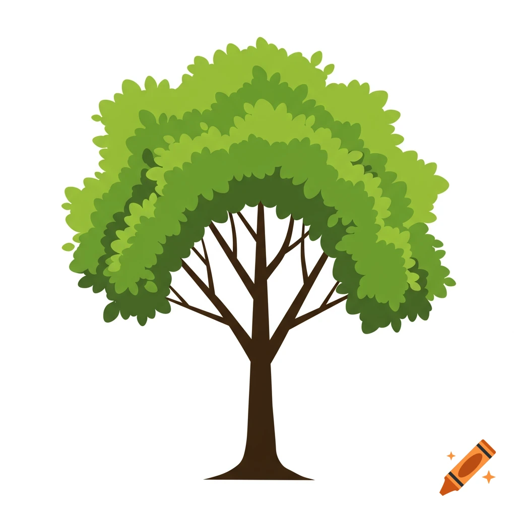 Simple illustration of a tree