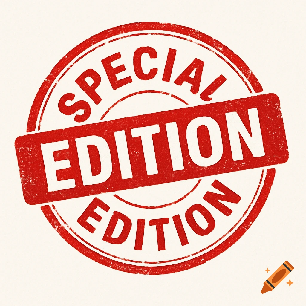 Red rubber stamp with text 'SPECIAL EDITION'.