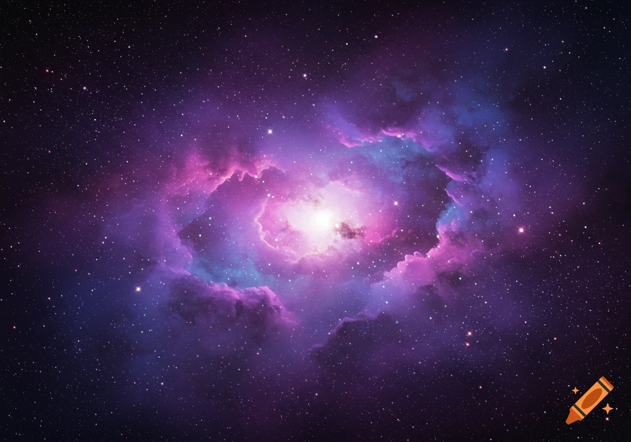 A bright, colorful nebula in deep space surrounded by stars.