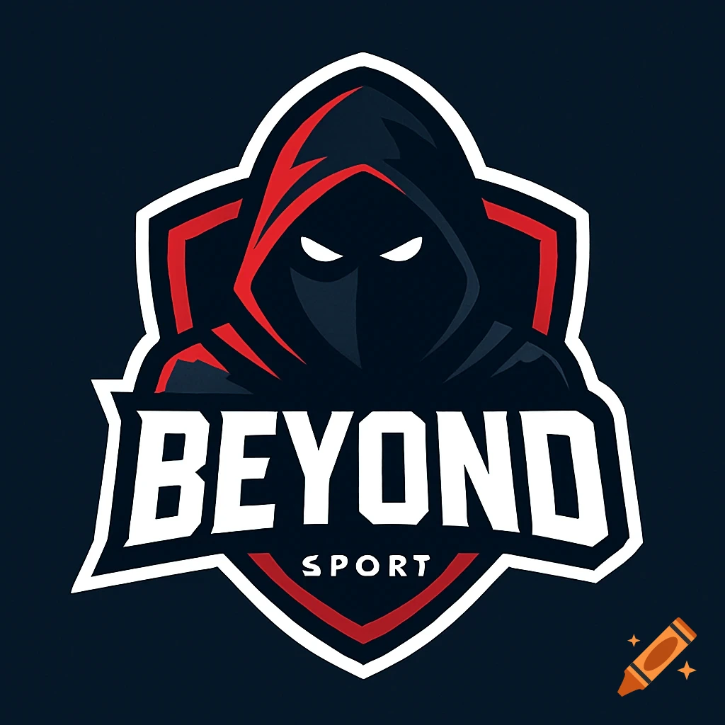Esports logo featuring a hooded figure and the text BEYOND SPORT