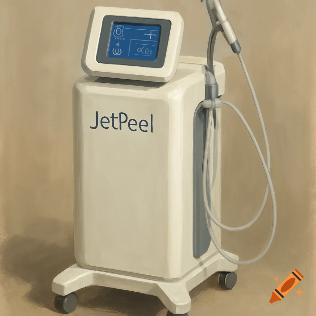 Painting of a JetPeel facial device