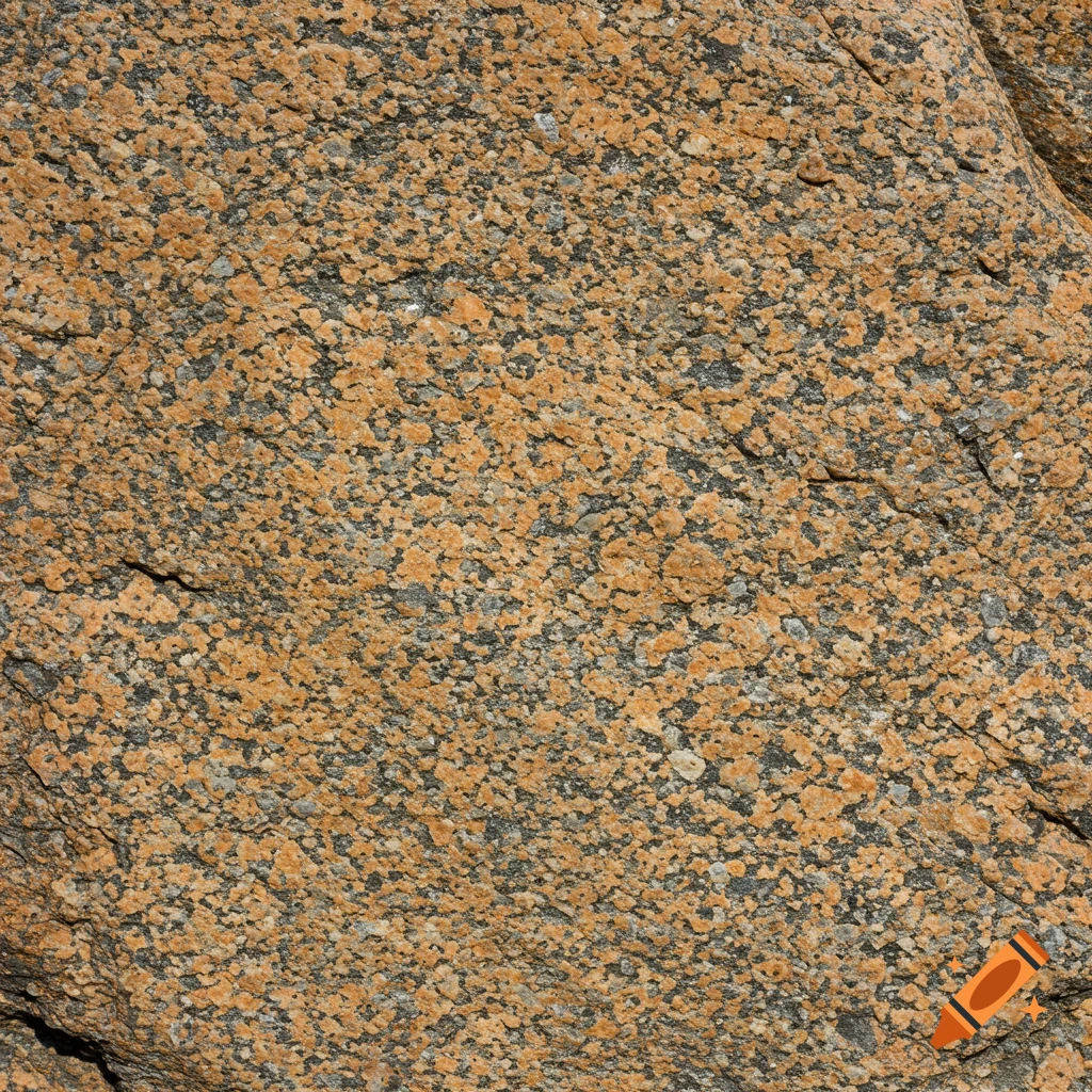 Photo-realistic close-up of granite rock texture with small grains.