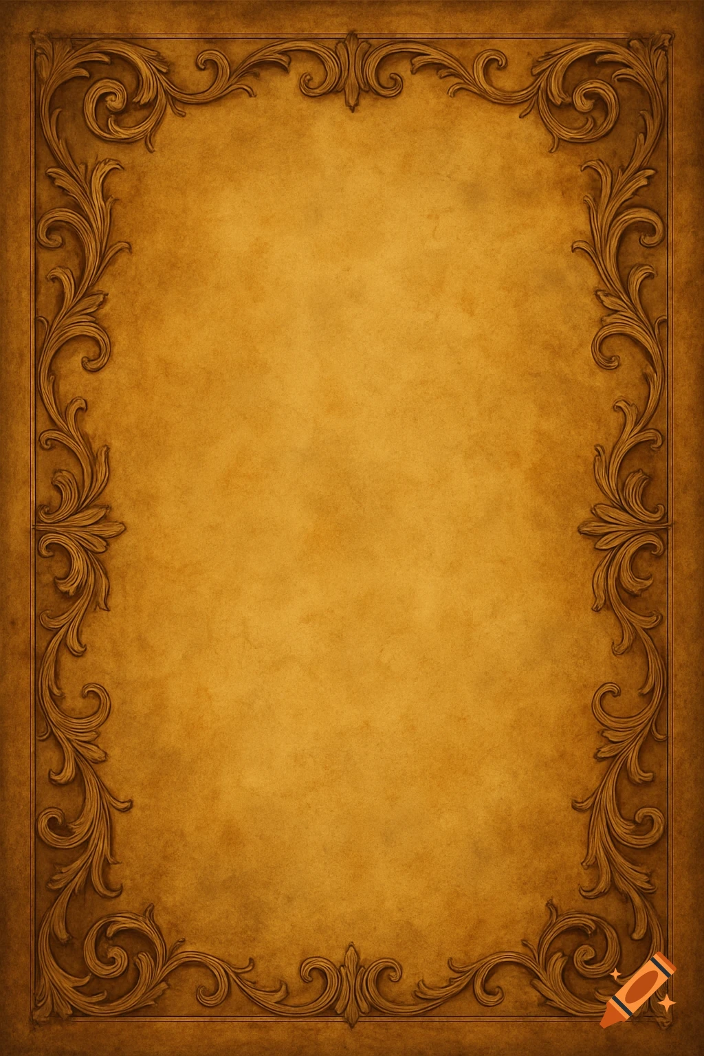 Ornate decorative frame on a textured background