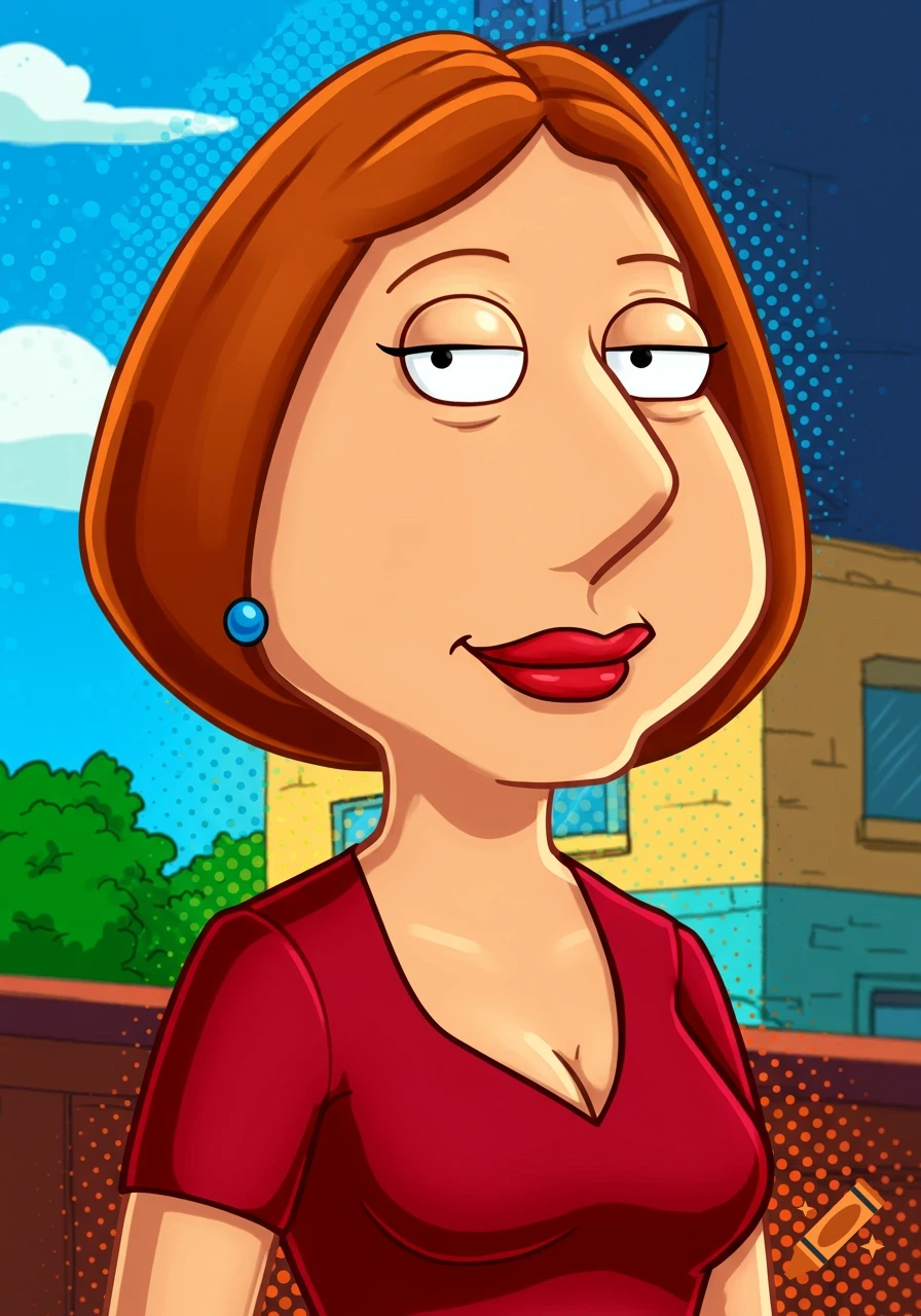 Cartoon portrait of Lois Griffin from Family Guy