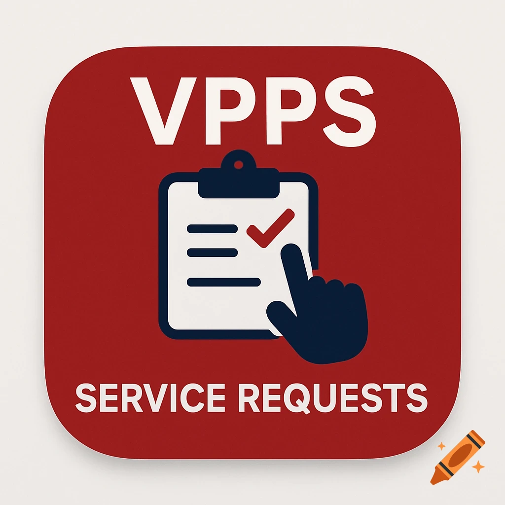 App icon for VPPS Service Requests with clipboard graphic