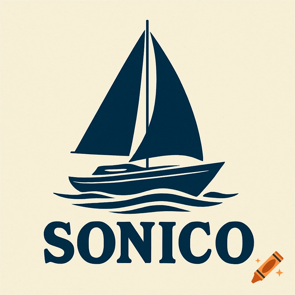 Logo featuring a blue sailboat and the text SONICO