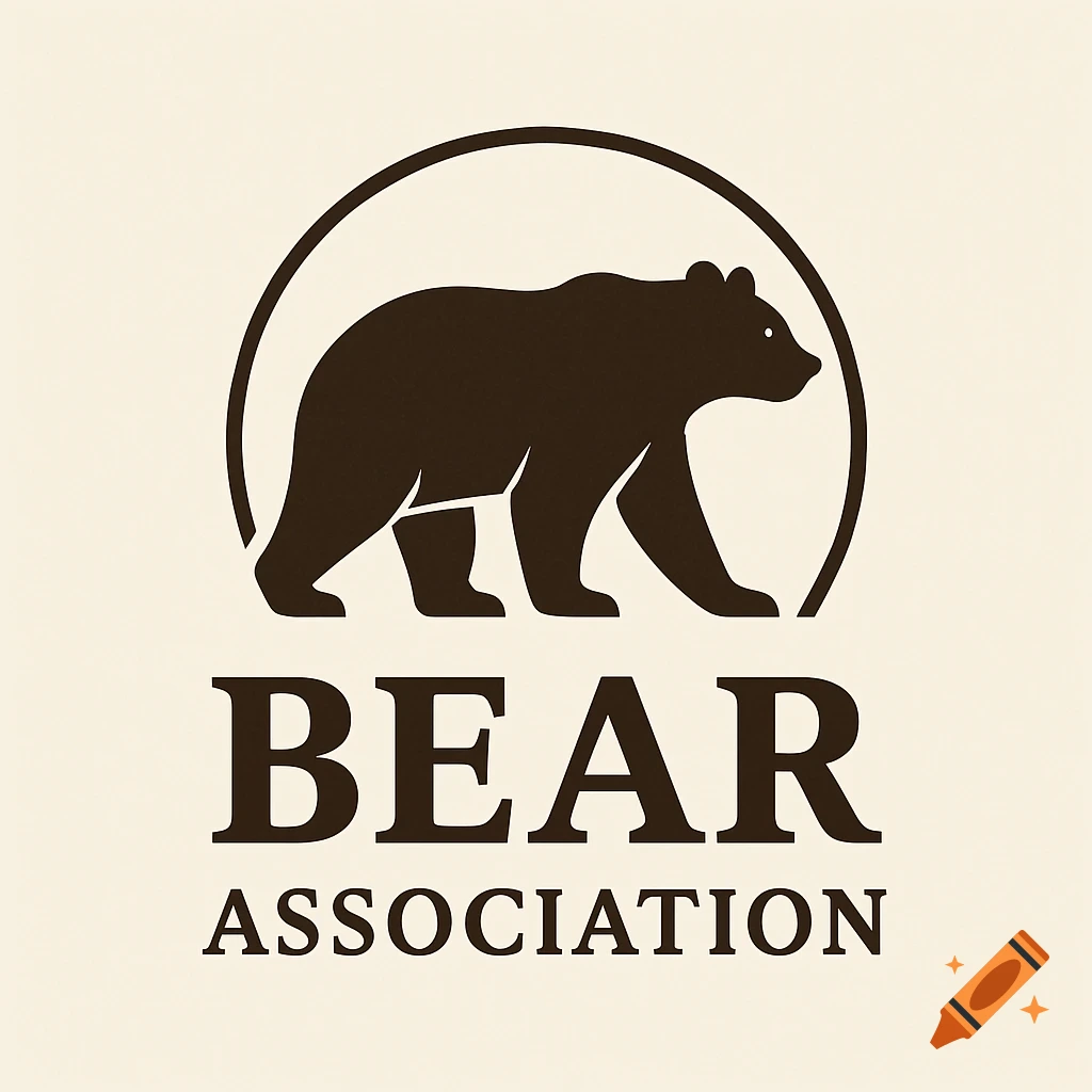Logo featuring a brown bear silhouette inside a circle above the words BEAR ASSOCIATION