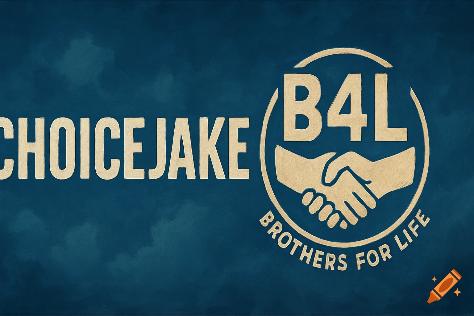 Youtube banner with text CHOICEJAKE and a circular logo featuring shaking hands and the text B4L BROTHERS FOR LIFE on a blue background.
