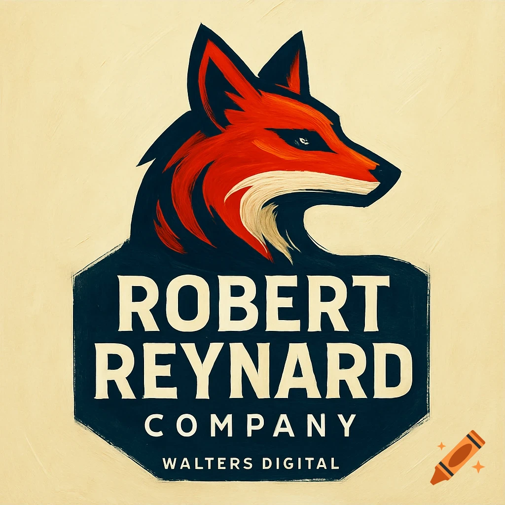 Logo featuring a stylized red fox head above the text 'ROBERT REYNARD COMPANY WALTERS DIGITAL'.