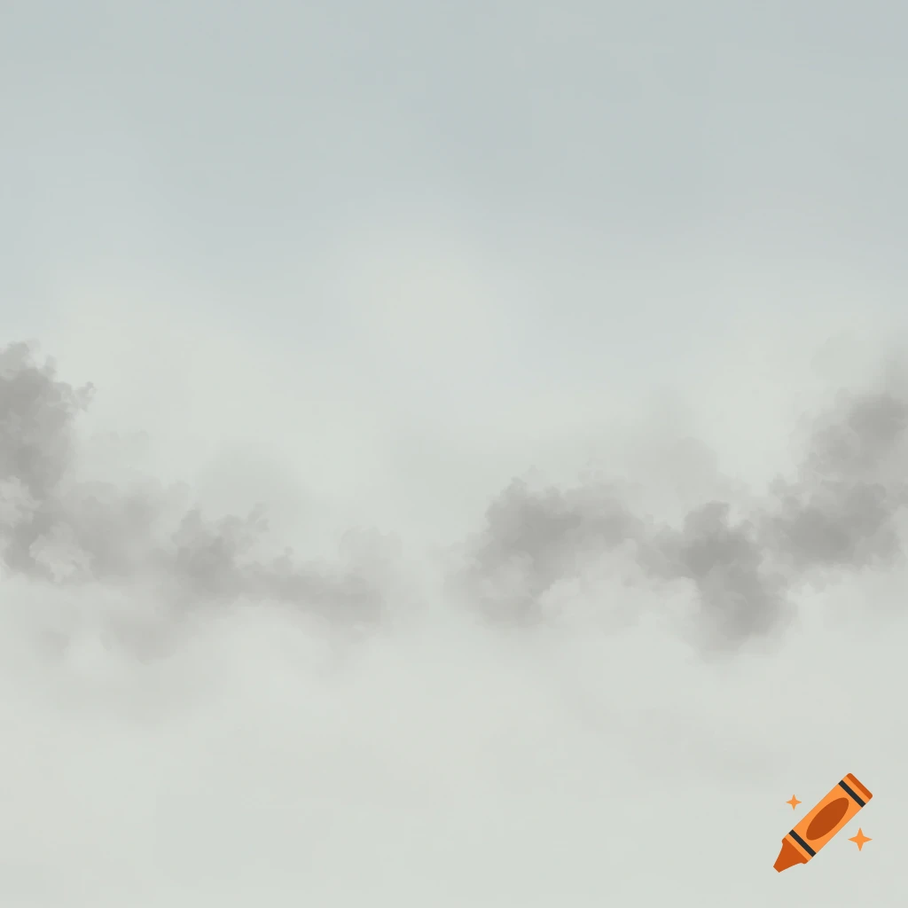 Smoke clouds against a light grey sky.