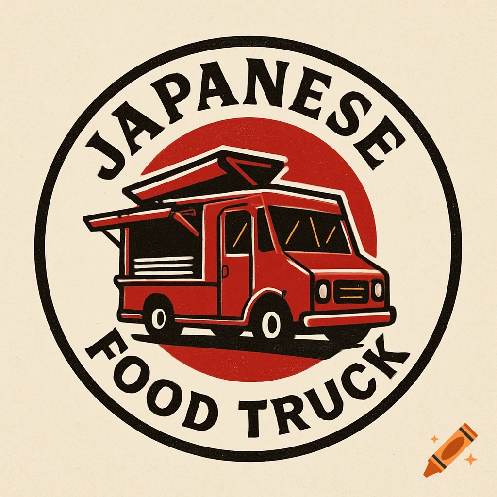 Stylized logo of a red food truck with the text "JAPANESE FOOD TRUCK" in a circle.