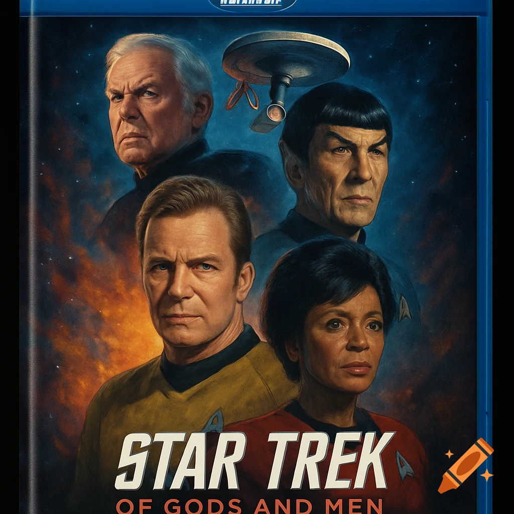 Blu-ray cover art featuring four Star Trek characters and the title.