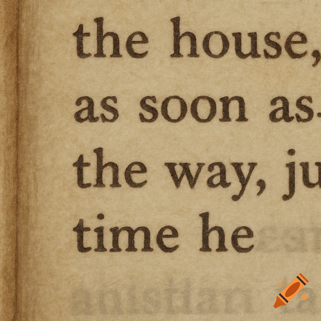 Close-up photo of text on an old book page.