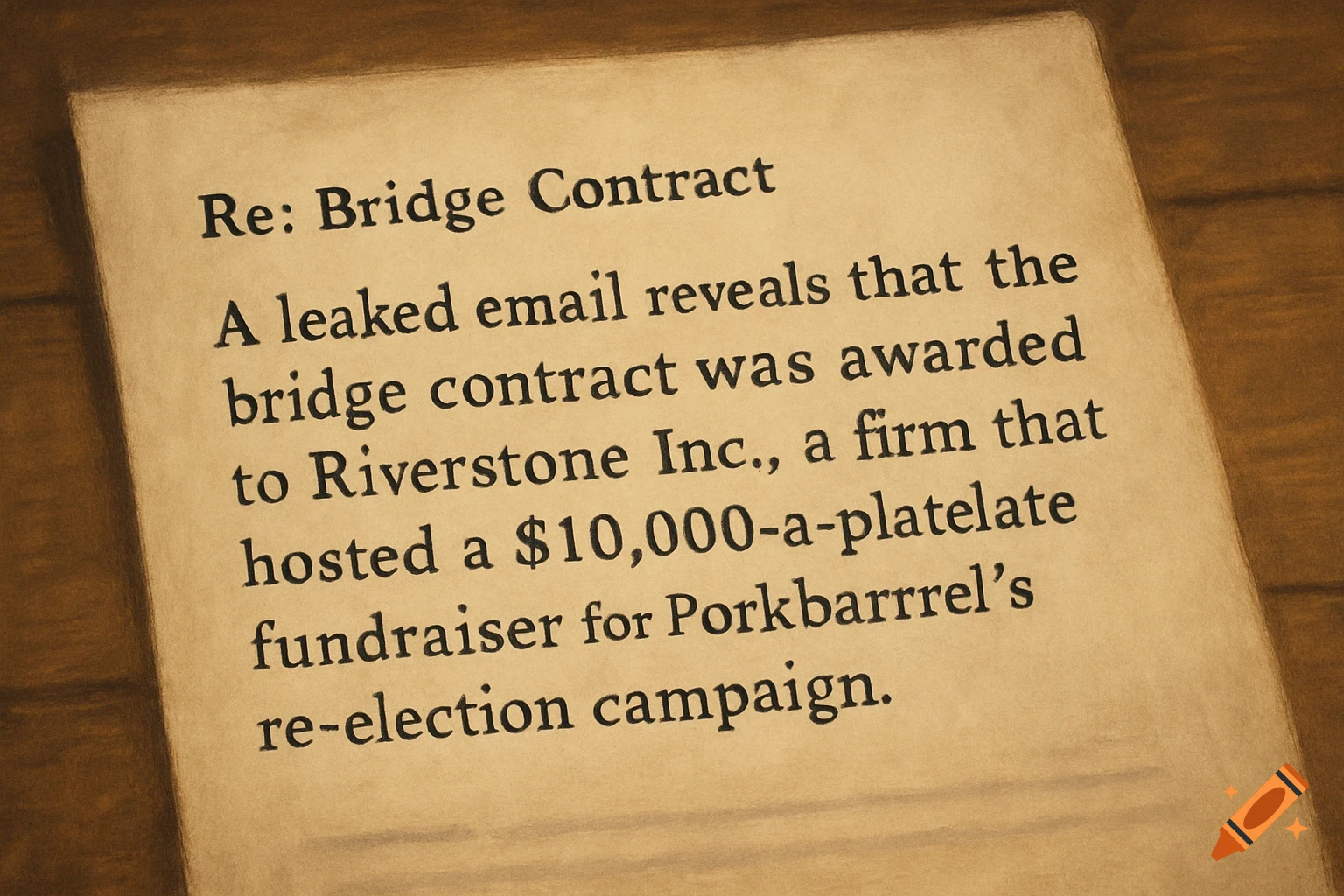 A piece of paper with printed text.