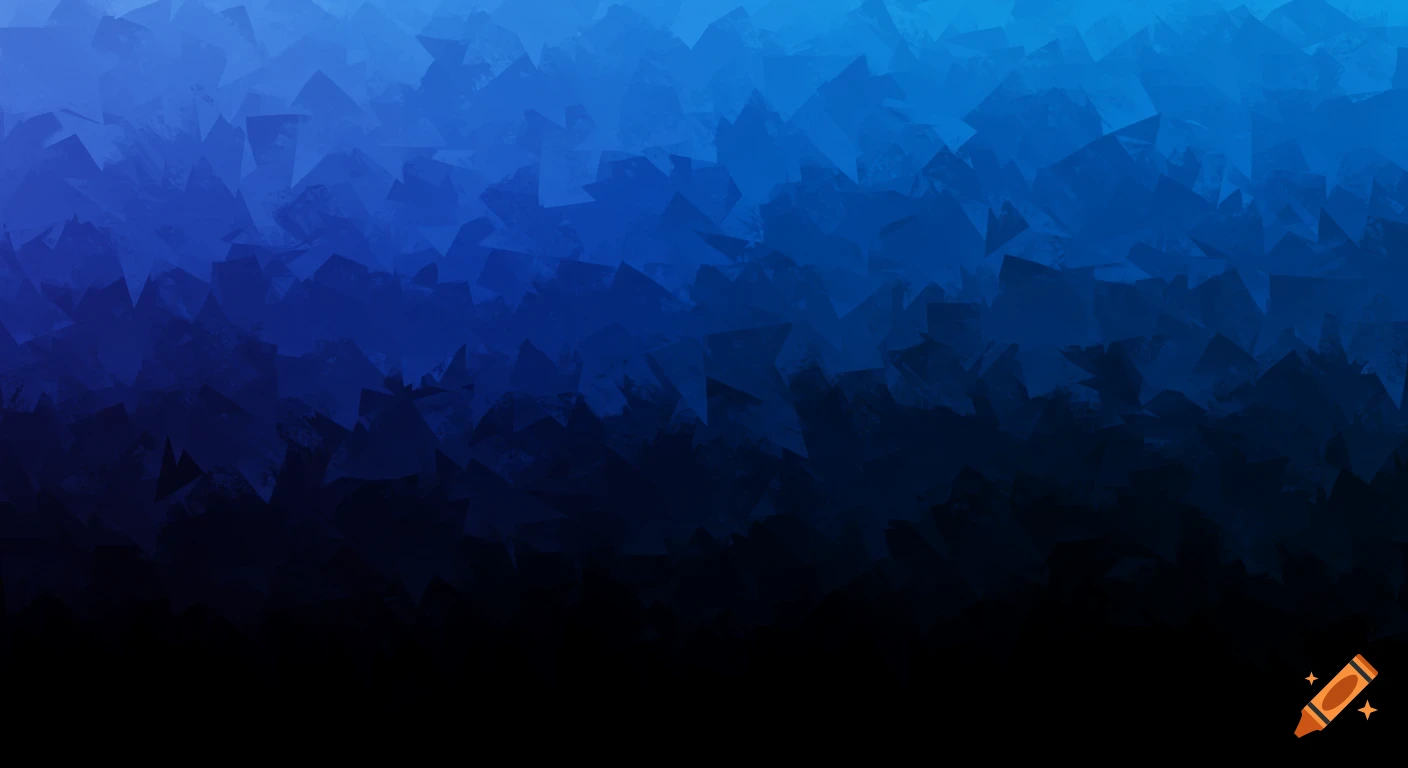 Abstract background with jagged blue shapes fading into black