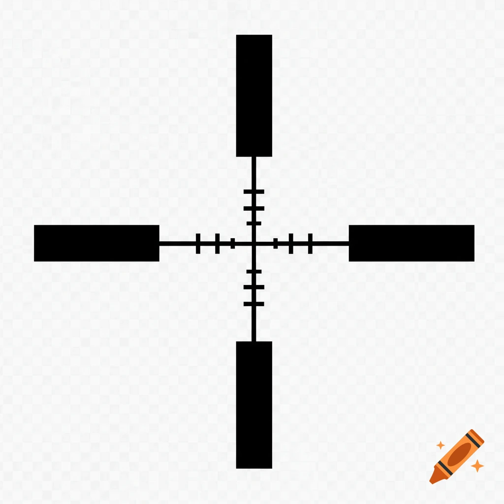 Black crosshair graphic