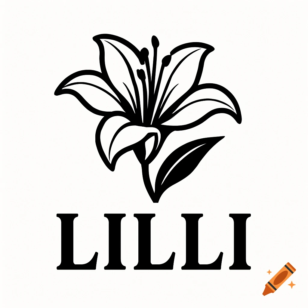 Black and white logo of a lily flower above the text LILLI