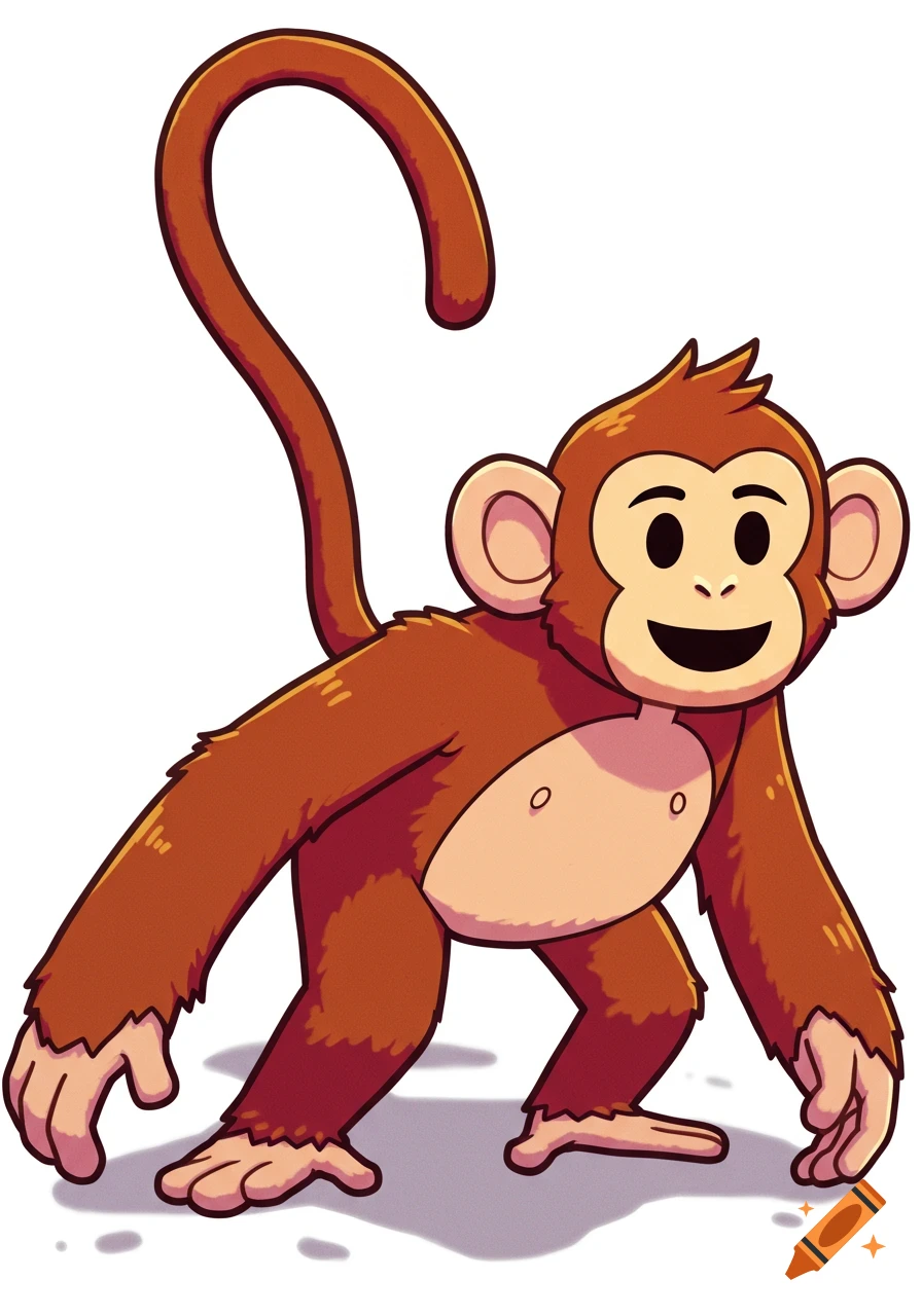 Cartoon monkey