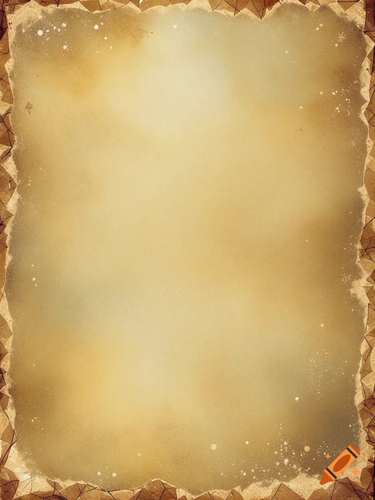 Textured background of old tea-stained paper with torn edges.