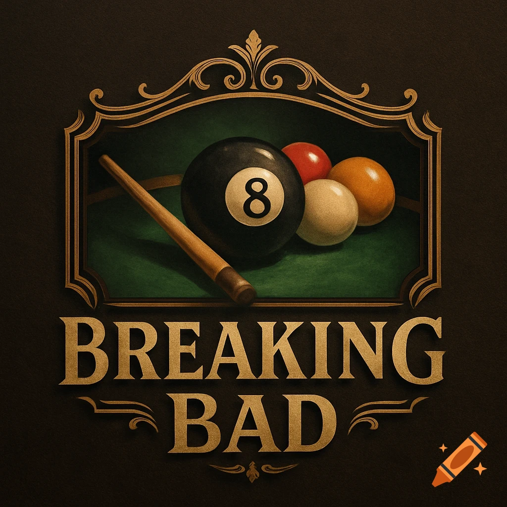 Classy logo with pool balls, cue stick, and the text BREAKING BAD