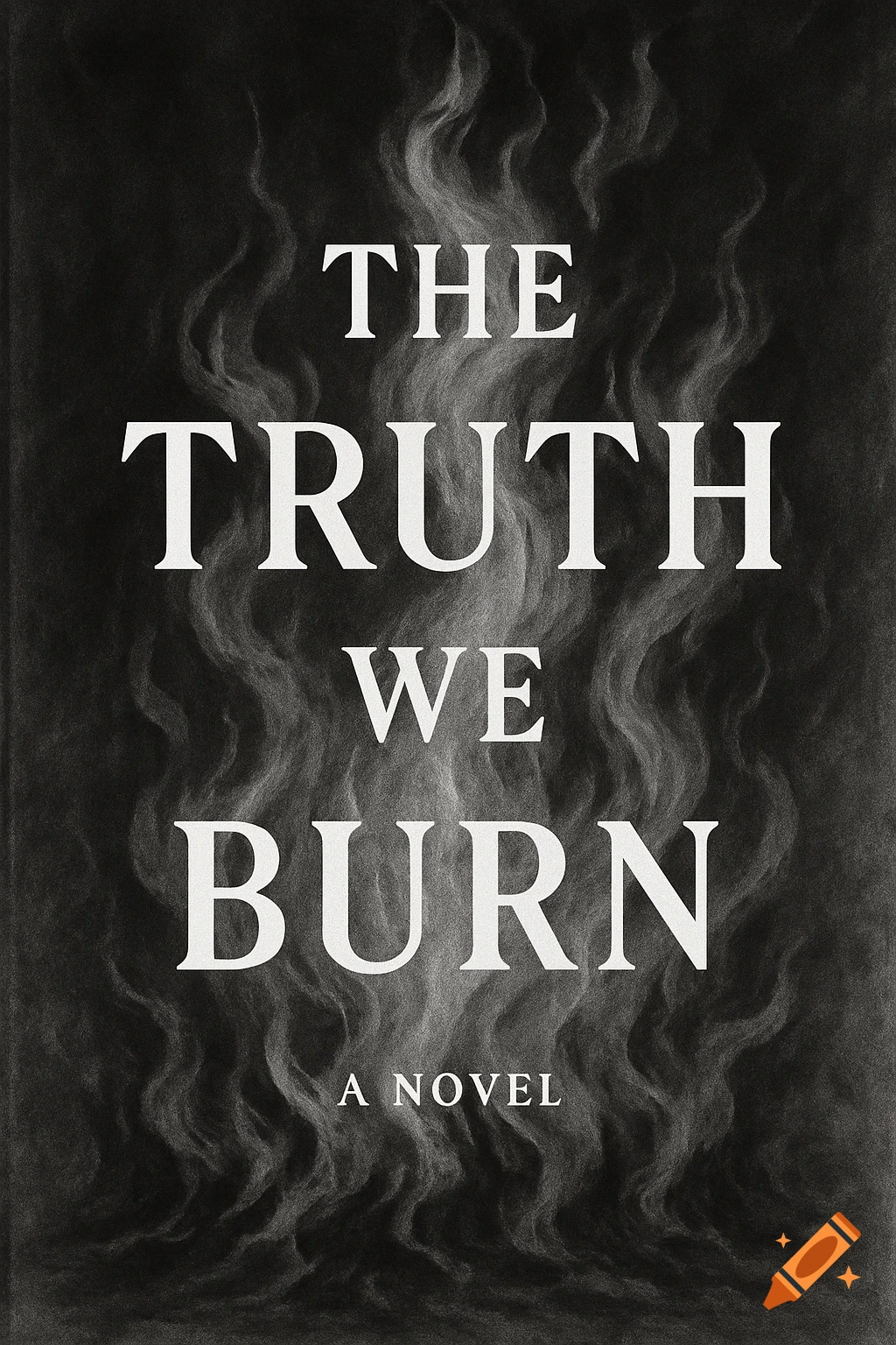 Black and white book cover with title THE TRUTH WE BURN in large text, featuring smoke or flame effect background.