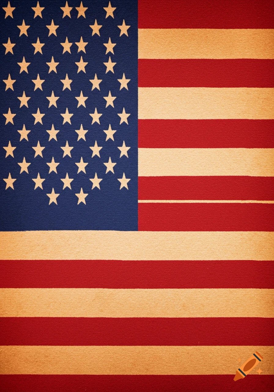 Textured American flag
