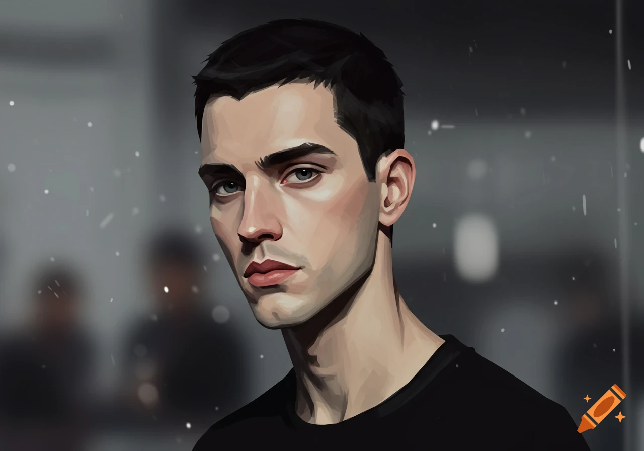 Stylized portrait of a man
