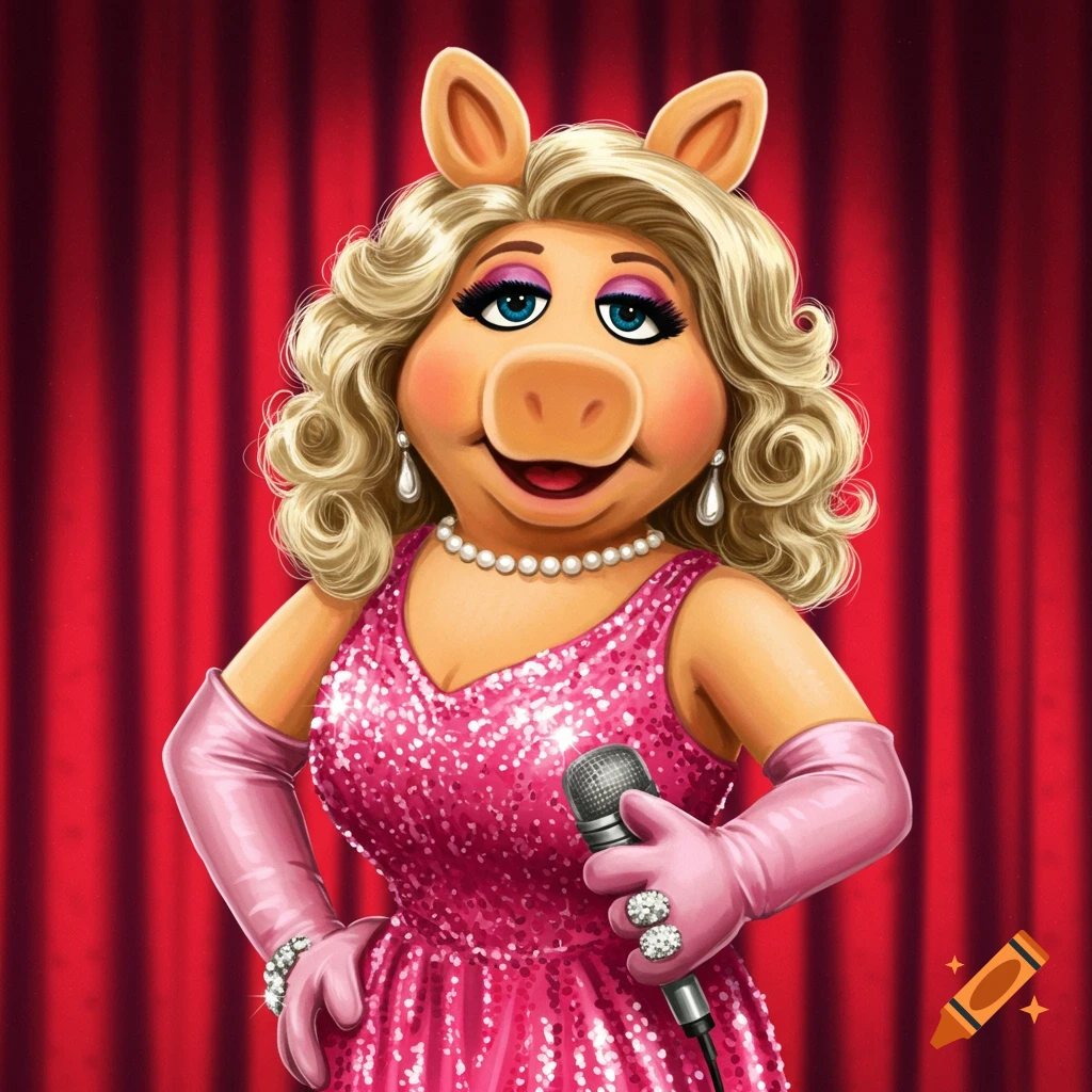 リトルサニーバイト/ Muppet Mis Piggey Dress Disney The Muppets Miss Piggy Exclusive 19 Plush Figure Pink
