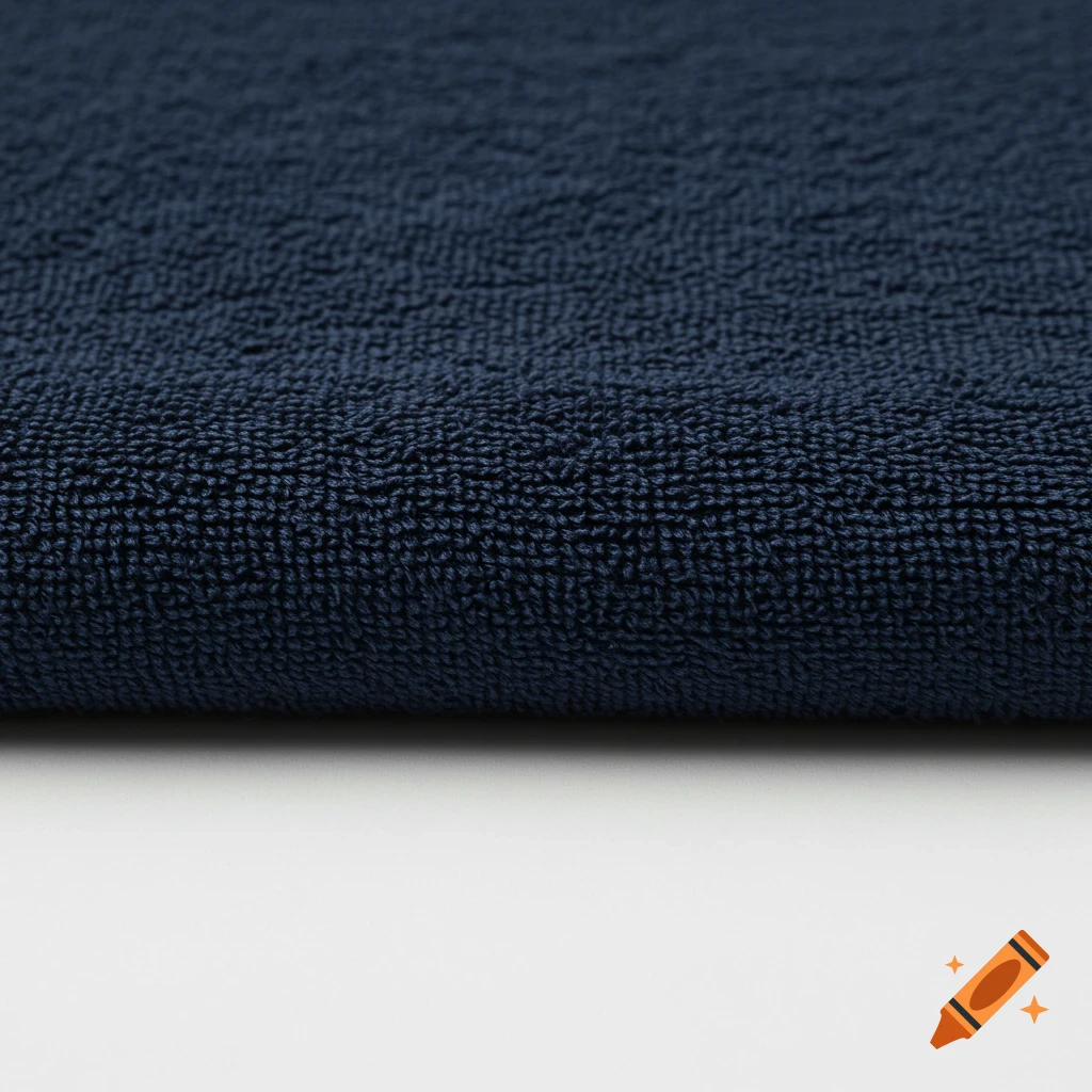 Close-up of navy blue fabric texture.
