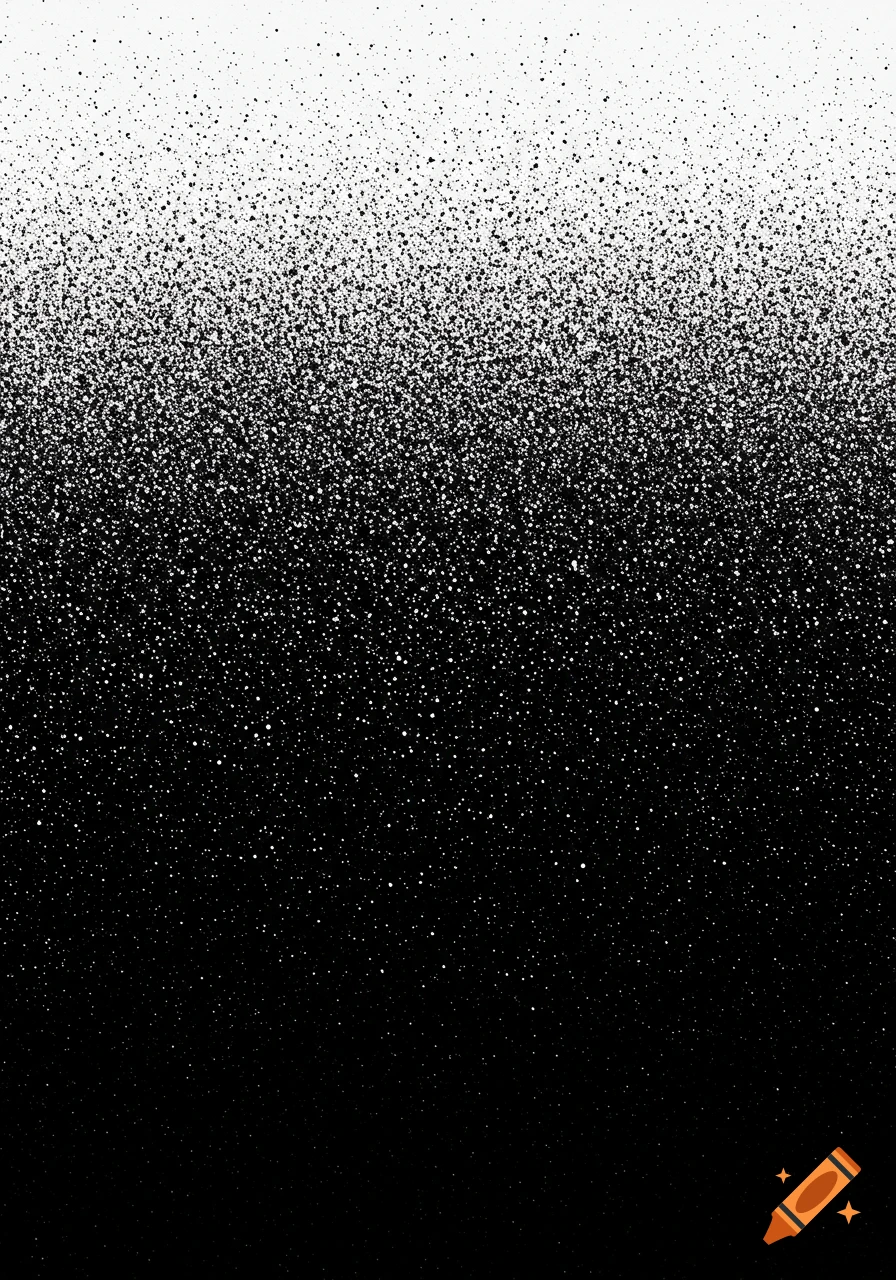 Black and white ombre dot pattern