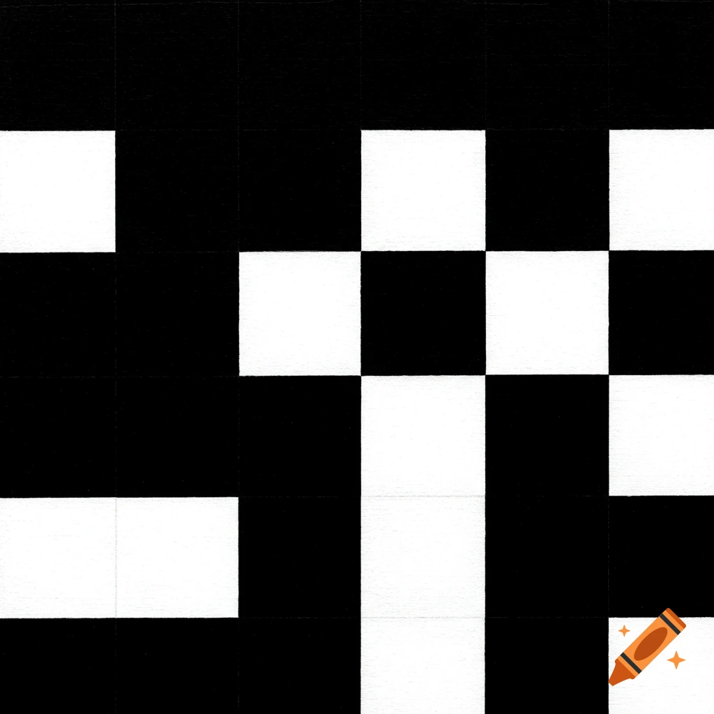 Abstract black and white square pattern background