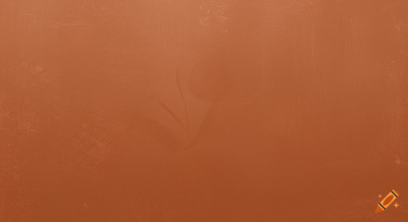 A textured background in terracotta color.
