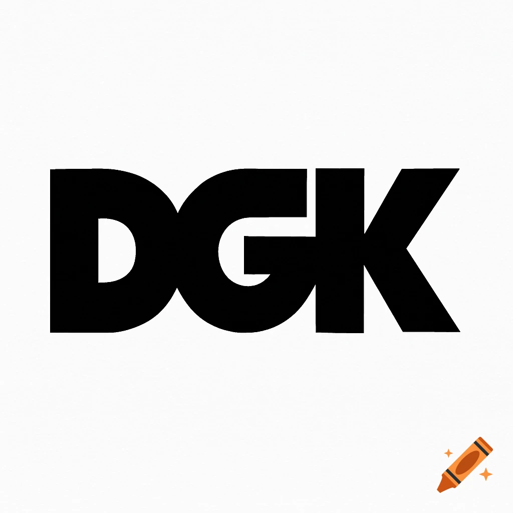 Black DGK logo on a white background.
