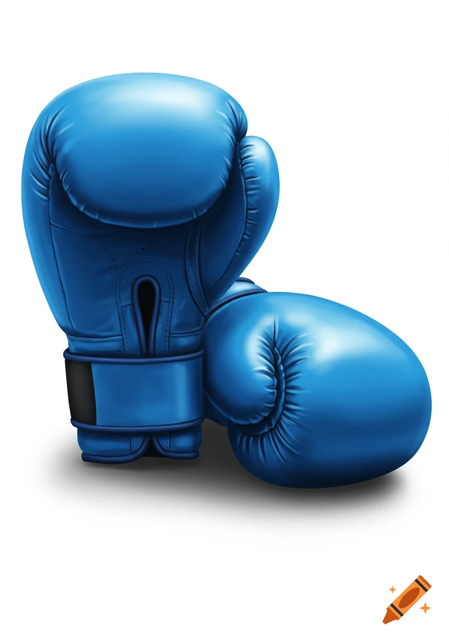 Two blue boxing gloves