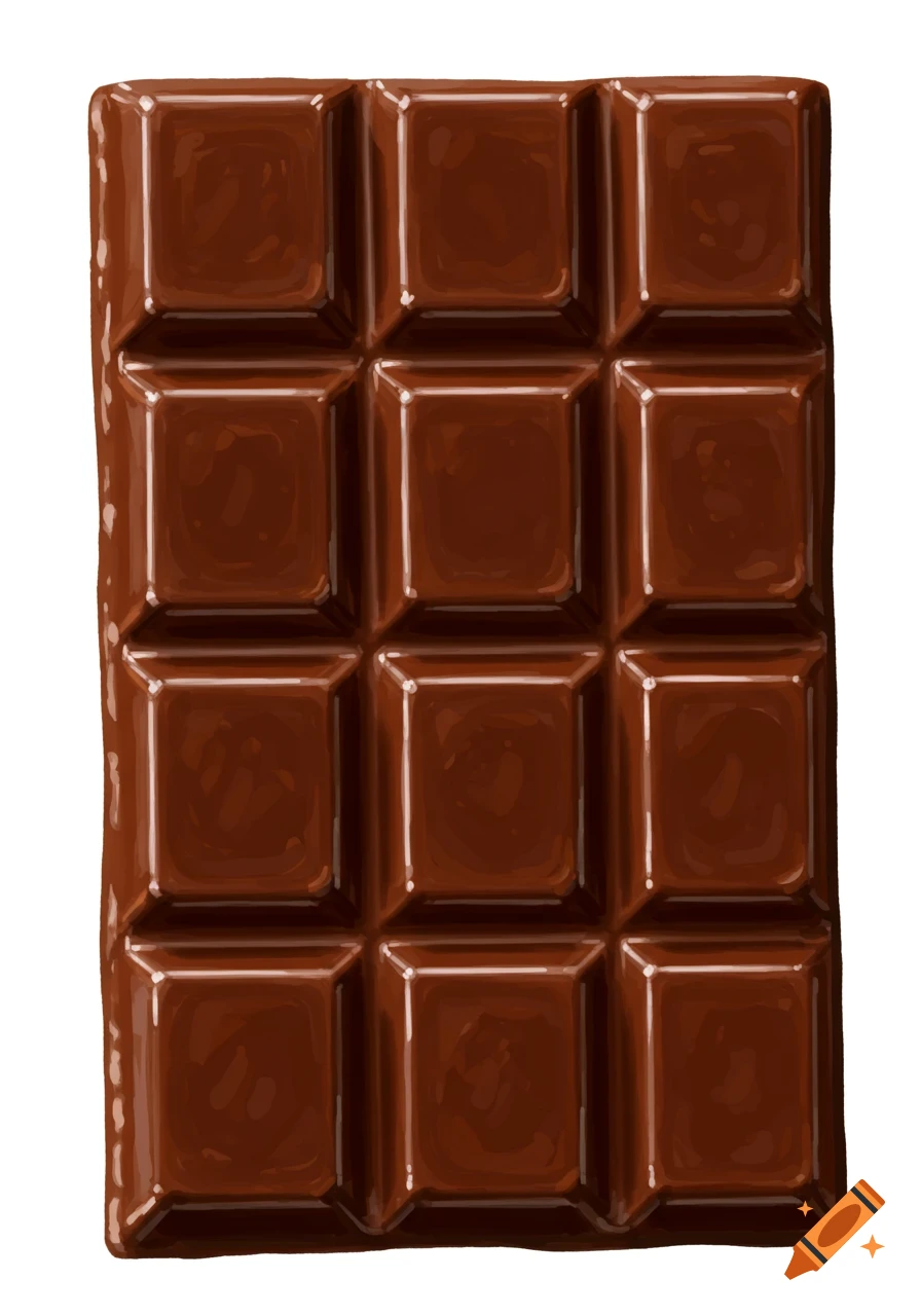 Illustration of a chocolate bar