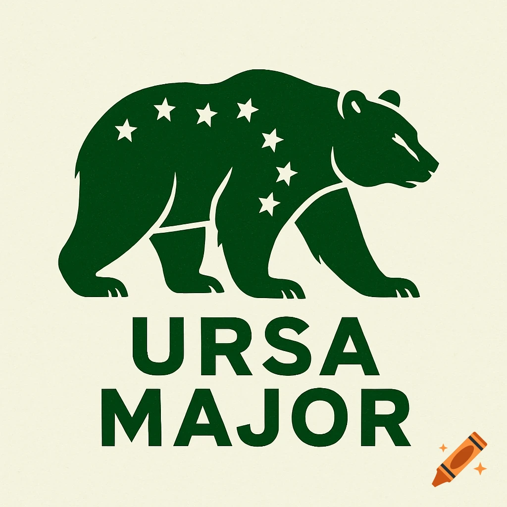 Green logo of a bear with stars on its back and 'URSA MAJOR' text