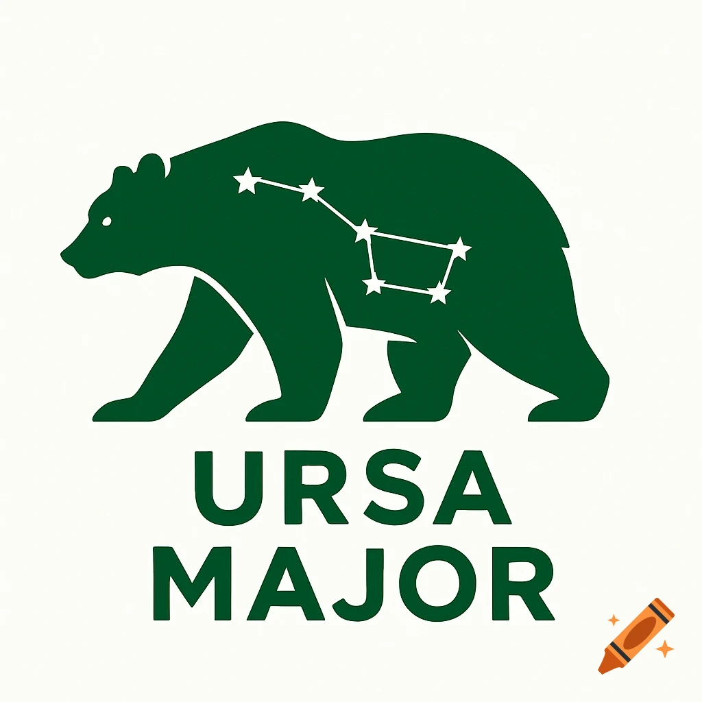 Green logo of a bear with the Ursa Major constellation on its back and the text URSA MAJOR below.
