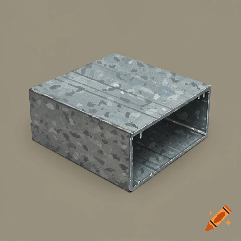 Galvanized steel square hollow section