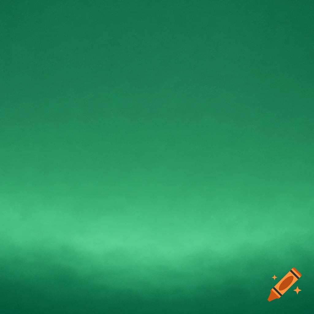 Green gradient background with low mist.