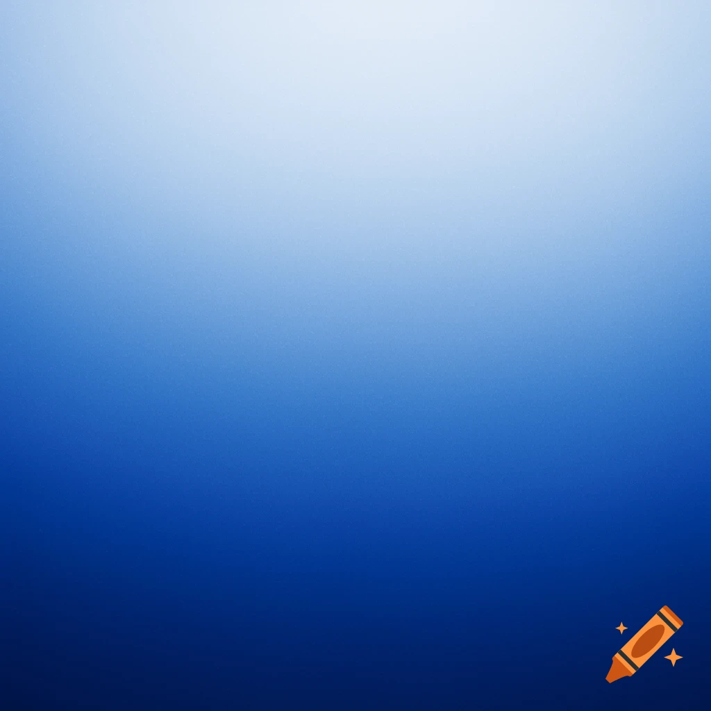 A blue gradient background fading from white to deep blue.