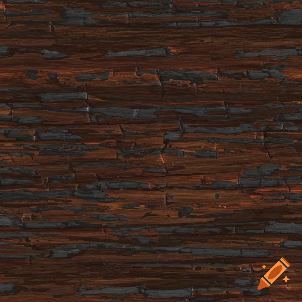 Seamless texture of burnt wood.