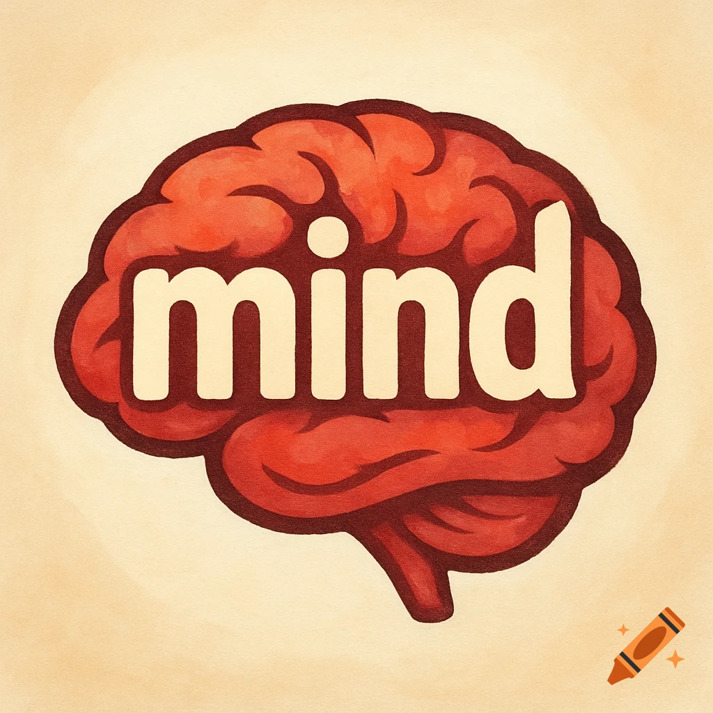 Logo illustration of a brain with the word 'mind' across it.