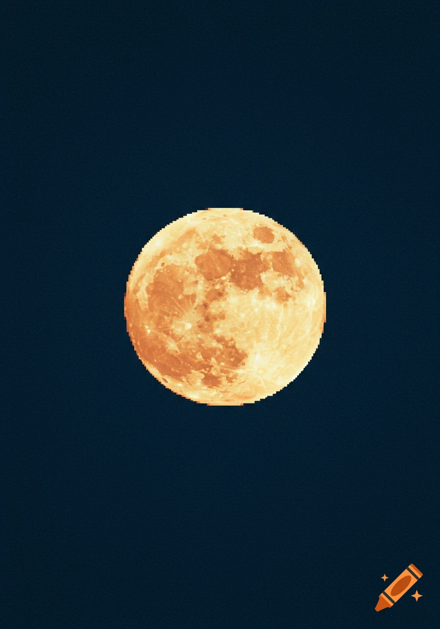 A full moon against a dark sky