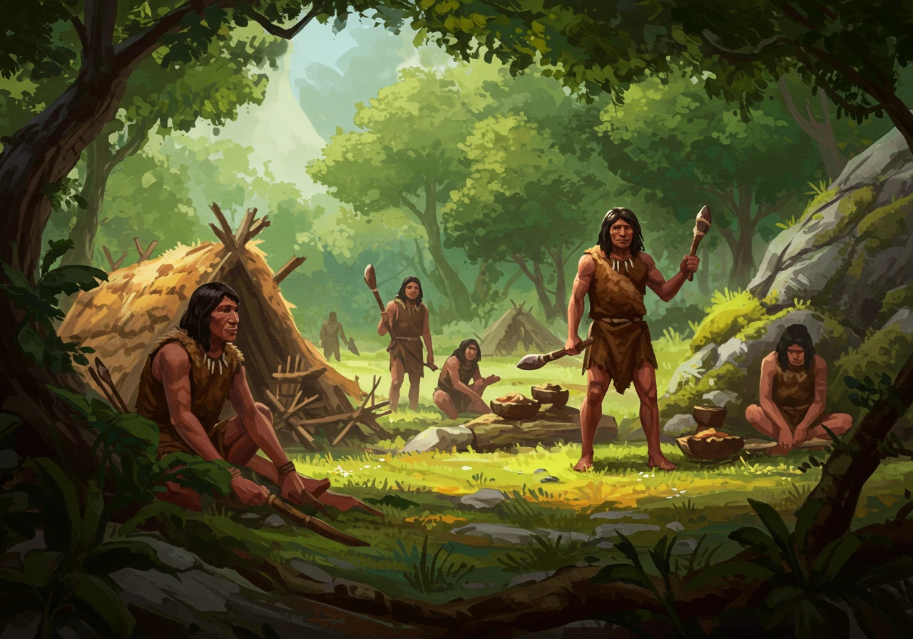 Prehistory created on Craiyon