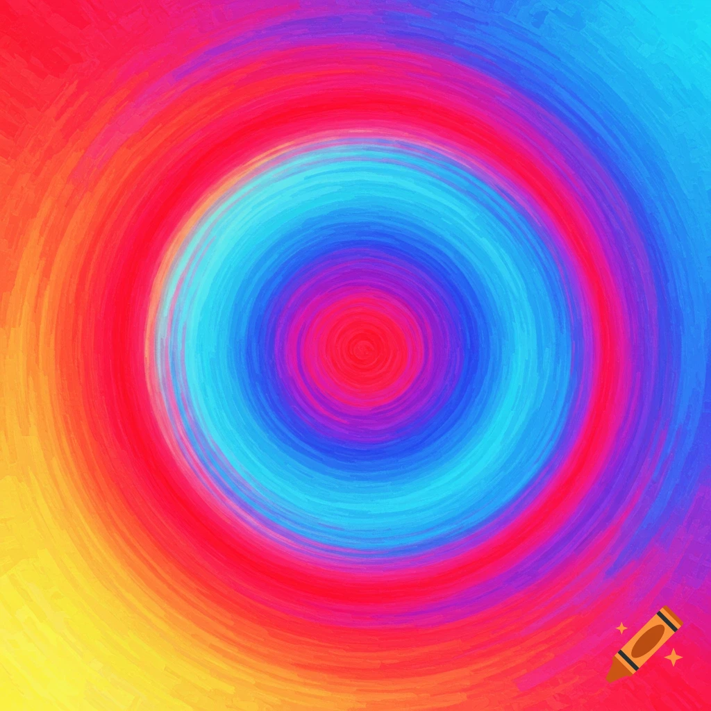 Colorful abstract swirl