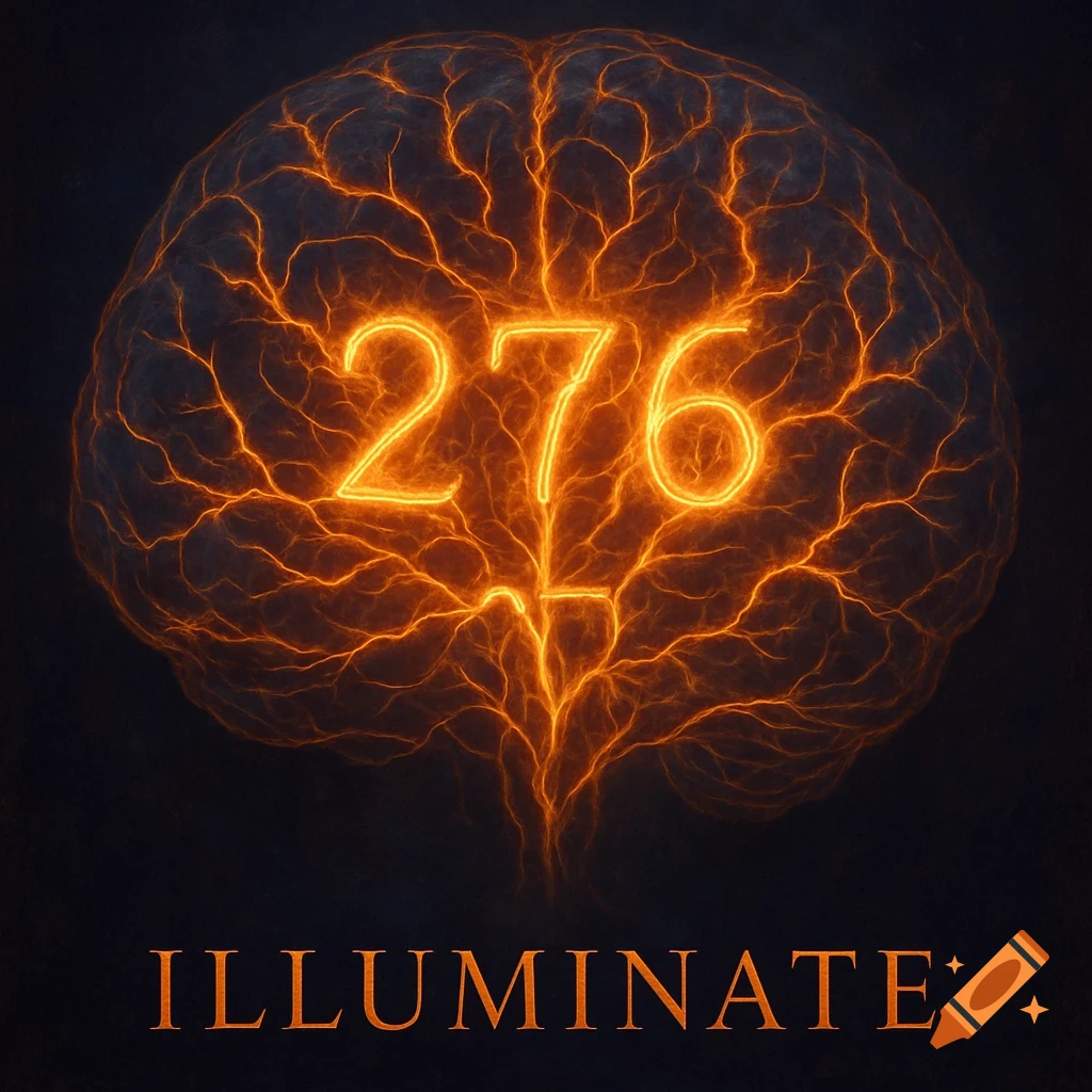 A glowing brain with neural pathways forming the number 276 above the word ILLUMINATE.
