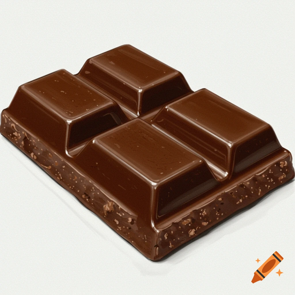 Close-up of a piece of milk chocolate bar with nuts