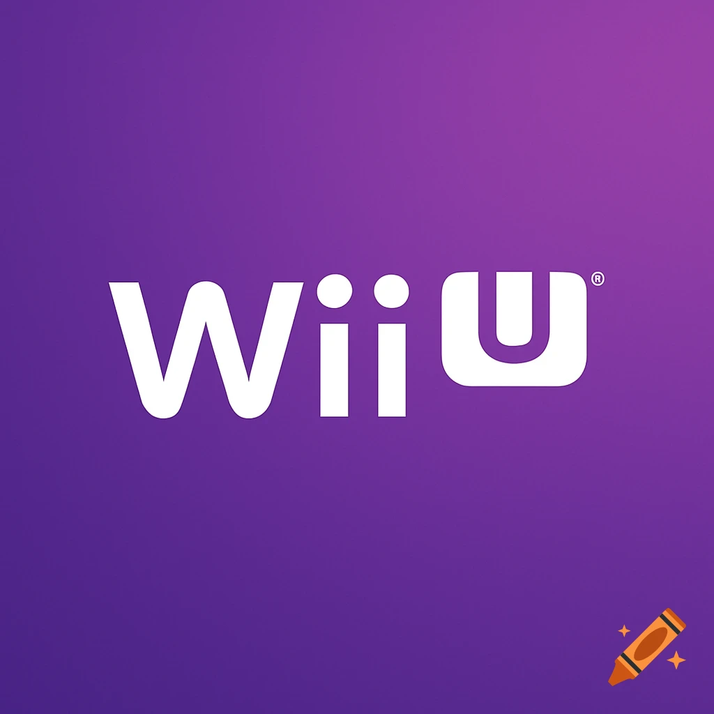 Wii U logo on a purple gradient background