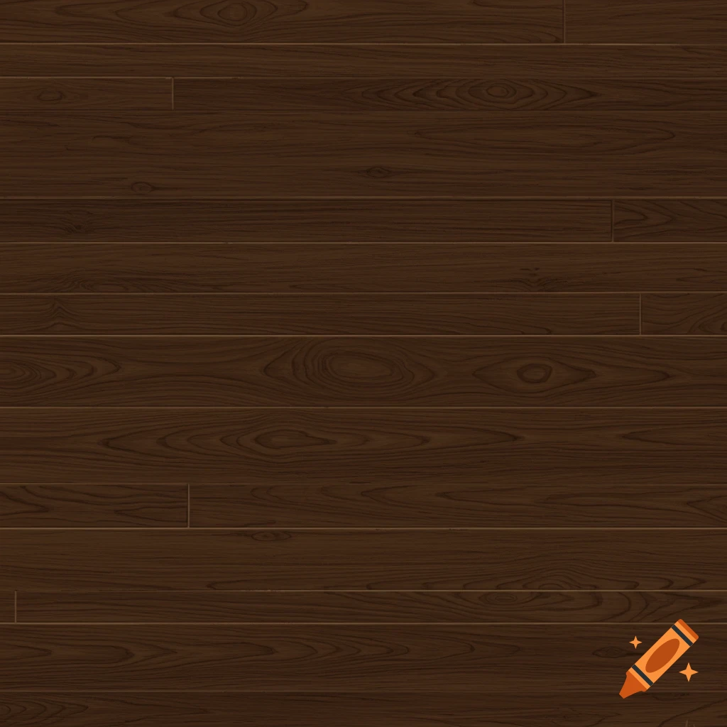 Seamless dark brown wooden floor texture with distinct wood grain.