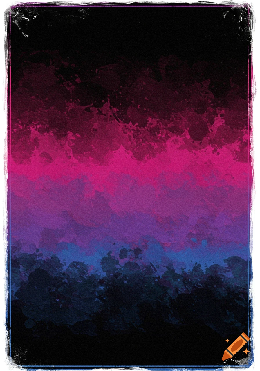 Abstract textured background with a black, pink, purple, and blue color gradient and distressed edges.
